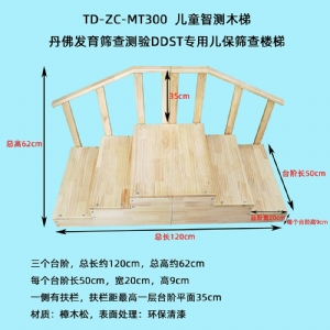 丹佛發(fā)育篩查測驗(yàn)DDST專用兒保篩查圍欄床樓梯實(shí)木環(huán)保測查小床三級(jí)木扶梯桌椅